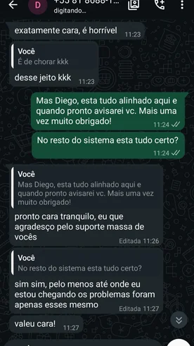 Print de depoimento — campanhas de sucesso