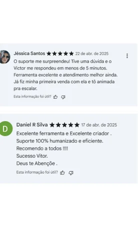 Print de depoimento — comissões de R$150
